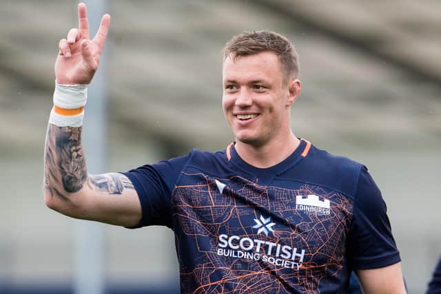 Borderer Glen Young during an Edinburgh training session this month (Photo by Ross Parker/SNS Group/SRU)