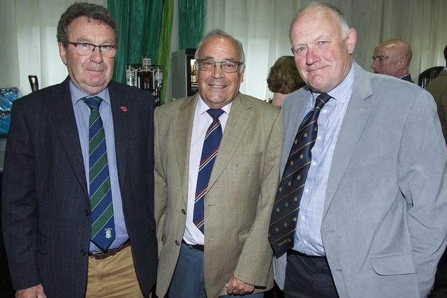 Trevor Swan, Drew Mole and Tom Arnott at Kelso Cricket Club's 200th anniversary dinner