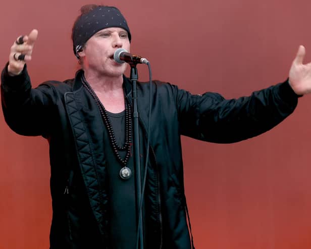 Ian Astbury performing with the Cult in the US in July last year, at Milwaukee in Wisconsin (Photo by Barry Brecheisen/Getty Images for Harley-Davidson)