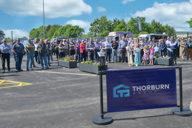 A large crowd turned up for the opening of Thorburn Group's new headquarters.