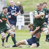 Hawick captain Matt Carryer in action during his side's 23-22 home win against Selkirk in September (Photo: Bill McBurnie)