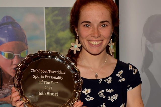 Cyclist Isla Short was named as sports personality of the year at ClubSport Tweeddale's 2023 award ceremony, held at Peebles Rugby Club