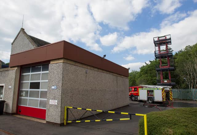 Fire at Jedburgh Fire Station was attended to by a Hawick fire crew. (Photo: BILL McBURNIE)