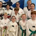 Grantshouse Taekwondo Club members competing at the martial art's 2023 Scottish open championships at Motherwell