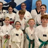 Grantshouse Taekwondo Club members competing at the martial art's 2023 Scottish open championships at Motherwell