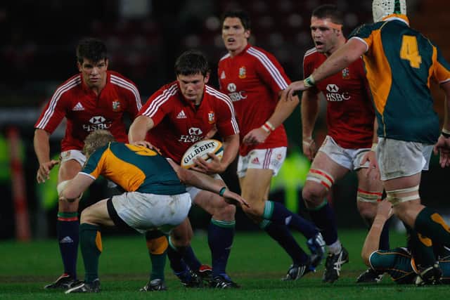 Hooker Ross Ford carrying the ball during a match between the Emerging Springboks and the British and Irish Lions at Newlands Stadium on June 23, 2009, in Cape Town, South Africa  (Photo by Stu Forster/Getty Images)