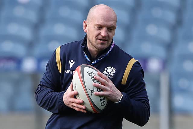 Scotland head coach Gregor Townsend prior to their Six Nations match against Ireland at Murrayfield on March 13, 2021, in Edinburgh (Photo by Ian MacNicol/Getty Images)