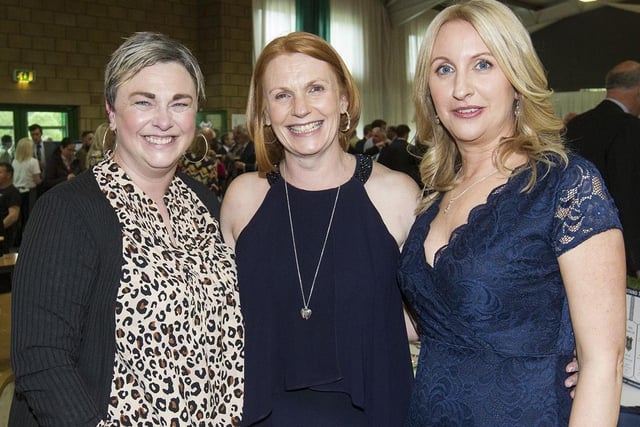Claire Lindsay, Jane Woodcock and Avril Gibson at Kelso Cricket Club's 200th anniversary dinner