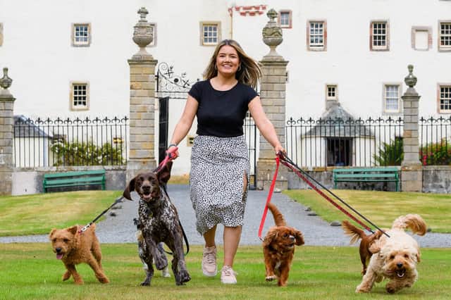 Caroline Steel from Innerleithen is looking forward to the Dogs Day Out at Traquair. Photos: Ian Georgeson.