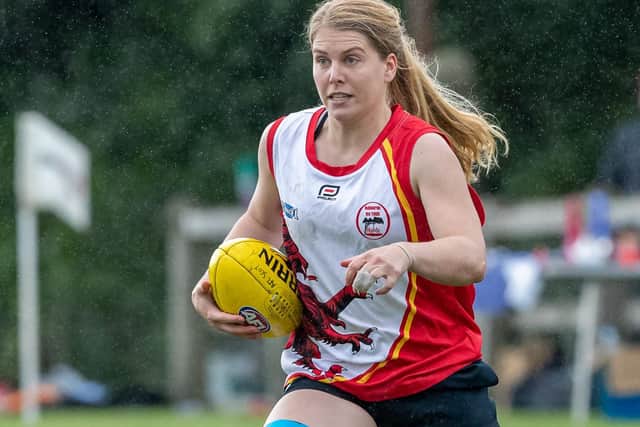 Erin Maguire in action for Edinburgh Bloods