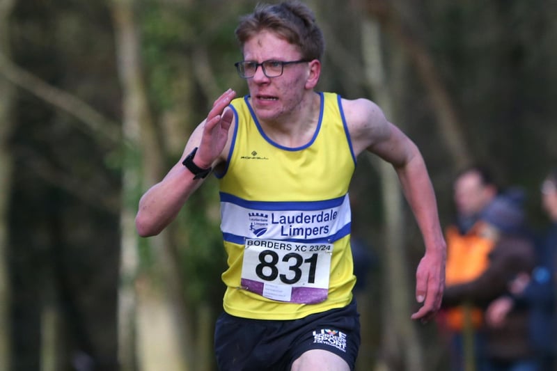 Lauderdale Limpers under-15 Sam Robertson finished seventh in 10:43 in Sunday's junior Borders Cross-Country Series race at Paxton