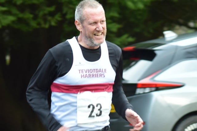 Paul Lockie won the senior men's sealed-handicap Erskine Trophy at Teviotdale Harriers' club championships for 2023 on Saturday