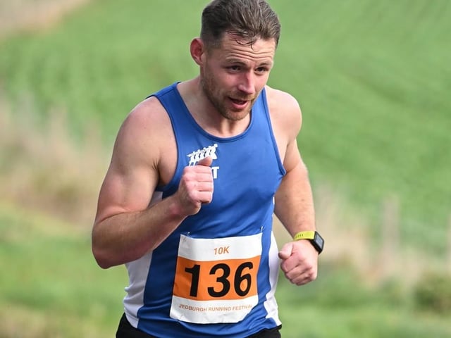 Garry Ramsay was ninth in 41:24 at the latest Jedburgh Running Festival’s 10K on Sunday (Photo: Neil Renton)