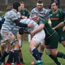Hawick, seen here hosting Edinburgh Accies last month, are among the clubs due to resume their seasons this weekend as things stand (Photo: Bill McBurnie)