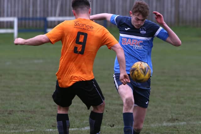 Vale of Leithen losing 7-0 at home to Dundonald Bluebell at the weekend (Pic: Steve Cox)