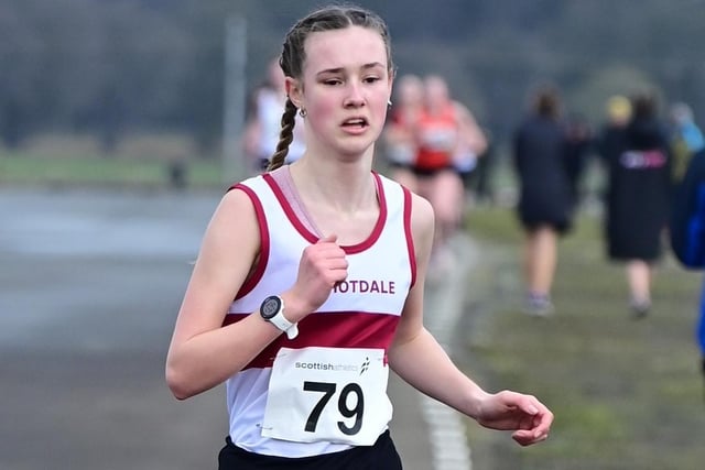 Teviotdale Harrier Jessica Smith finished 36th in East Fortune's under-15 girls' race on Saturday in a time of 17:08