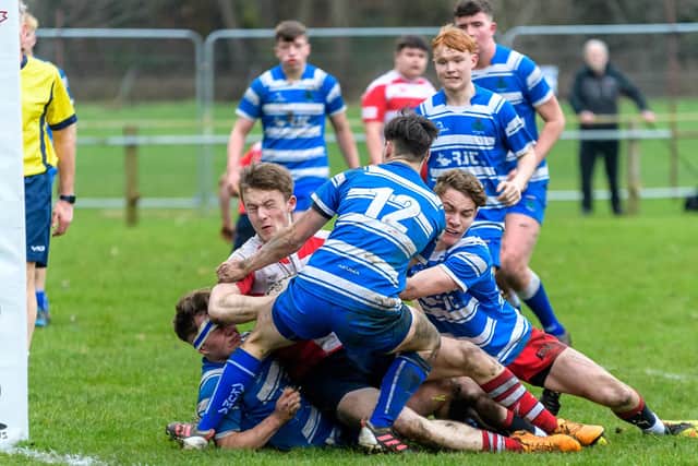 Peebles Colts beating Jed Thistle 33-14 at the weekend (Photo: Stephen Mathison)