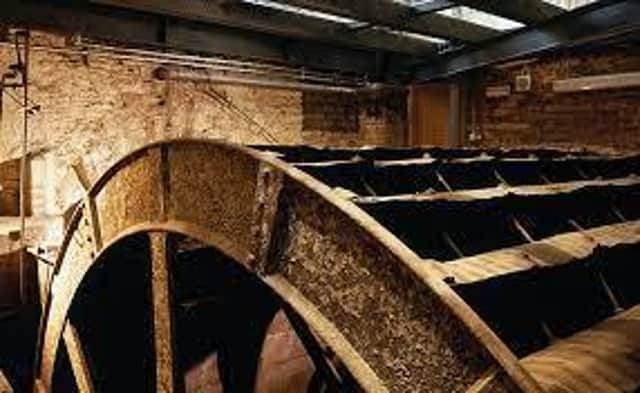 The historic waterwheel under the Heart of Hawick will be projected back to life.