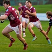 Gala's Tim McKavanagh on the charge against Watsonians on Saturday (Pic: Alwyn Johnston)