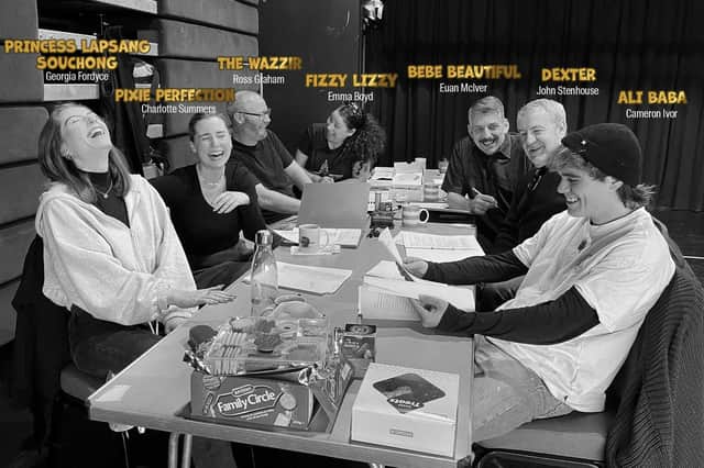 The cast at the read-through.