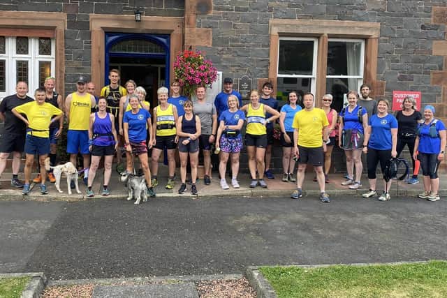 Lauderdale Limpers taking part in a run to coincide with the town's common riding this year