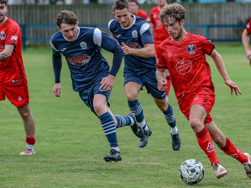 Hawick Royal Albert in possession on their way to winning 3-2 away to Vale of Leithen on Saturday (Photo: Hilary Isaac)