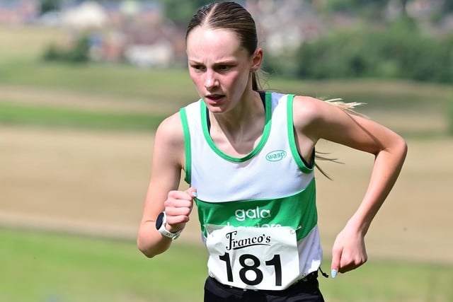 Gala Harriers under-17 Ava Richardson finished 2023's Cademuir Rollercoaster race at Peebles 38th in 35:53