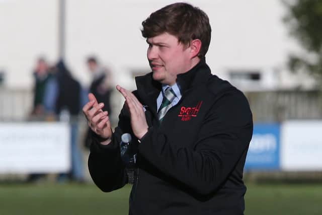 Head coach Matty Douglas after watching South of Scotland's 27-25 win against Glasgow and the West in rugby's national inter-district championship at Kelso's Poynder Park last month (Photo: Steve Cox)