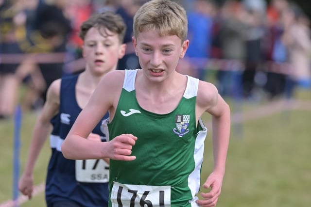 Earlston High School's Bryn McAree was 48th boy under 14 in 13:15 at this month's Scottish Schools' Athletic Association secondary schools cross-country championships