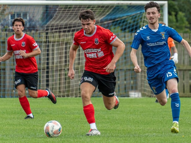 Stefan Kennedy in action for Coldstream during their 4-4 draw at home to Kirkcaldy and Dysart on Saturday (Photo: Julie Russell)