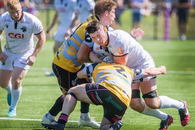 Patrick Anderson playing for Southern Knights against Ayrshire Bulls last weekend (Pic: Bill McBurnie)