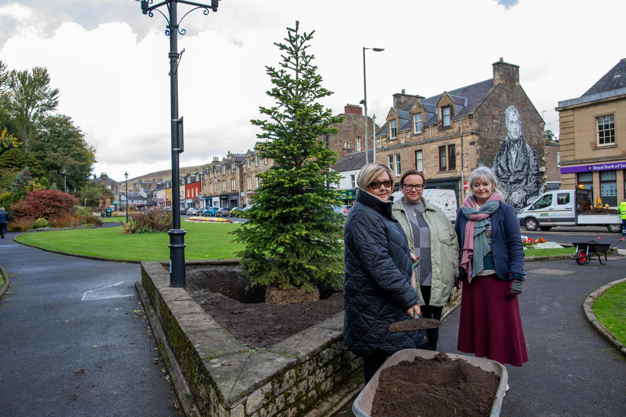Galashiels plants roots for the future with Borders’ first living Christmas tree