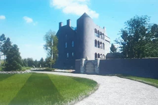 How Cavers Castle will look following restoration. Image: SBC