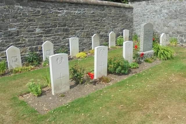 The war graves are tended by the Commonwealth War Graves Commission.