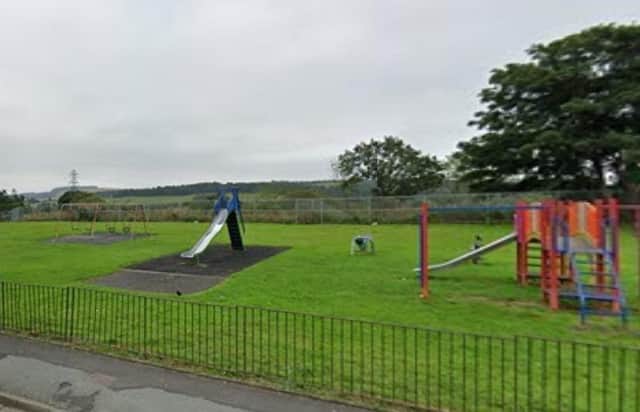 The playpark at Woodstock Avenue, Langlee.