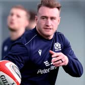 Hawick's Stuart Hogg in training with the Scottish national rugby team in Edinburgh this week (Photo by Craig Williamson/SNS Group/SRU)