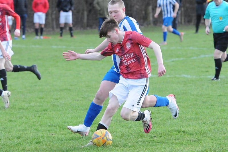 Gala Fairydean Rovers Amateurs beating Jed Legion 6-3 in the Border Amateur Football Association's B division at Netherdale on Saturday (Pic: Grant Kinghorn)