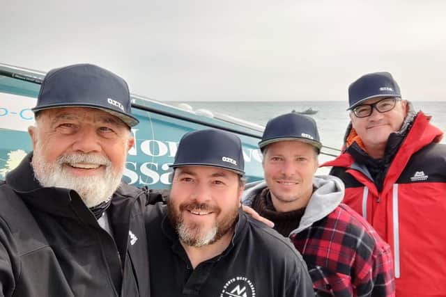 Skipper Leven and the crew.
