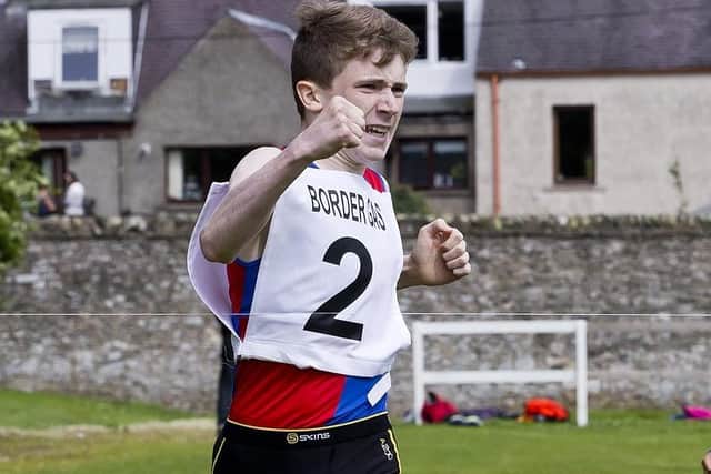 Craig Angus winning the 800m American Cup race at St Ronan's Border Games in his home-town of Innerleithen in 2017 (Photo: Ian Linton)