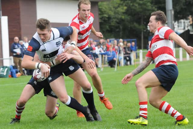 Peebles playing Selkirk in the Border League in August 2018 (Pic: Grant Kinghorn)