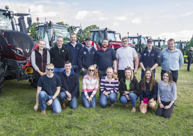 Ednam Young Farmers who completed Saturday's tractor run. Photo: Bill McBurnie.