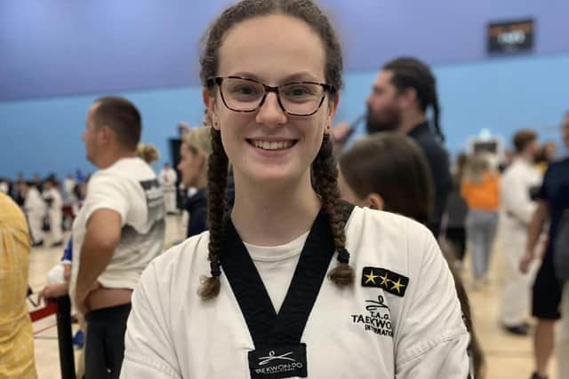 Grantshouse Taekwondo Club member Mia Prescott-Clements won a bronze medal at the martial art's 2023 Scottish open championships at Motherwell