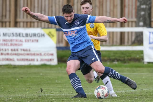 Vale of Leithen on the ball versus Blacburn United on Saturday (Pic: Brian Sutherland)