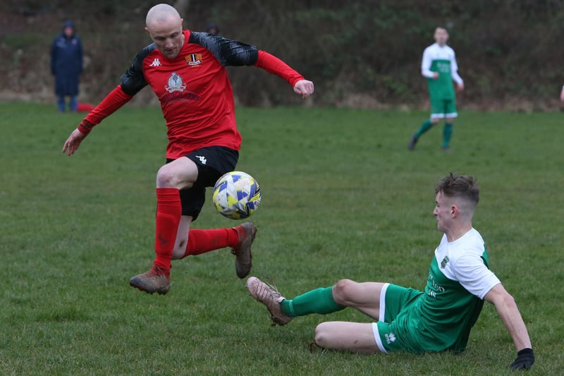 Newtown winning 3-1 at home to Hawick Legion at King George V Park on Saturday in the Border Amateur Football Association's A division (Photo: Steve Cox)