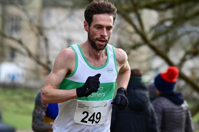 Gala Harriers' Darrell Hastie finished 42nd in the senior men's race at Falkirk on Saturday in 34:58 (Pic: Neil Renton)