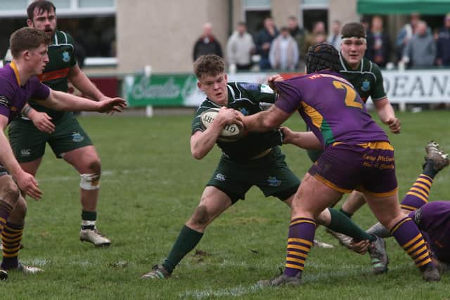 Hawick in possession against Marr on Saturday (Pic: Steve Cox)