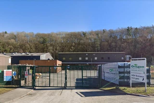 Oregon Timber Frame premises in Dunsdale Road, Selkirk.