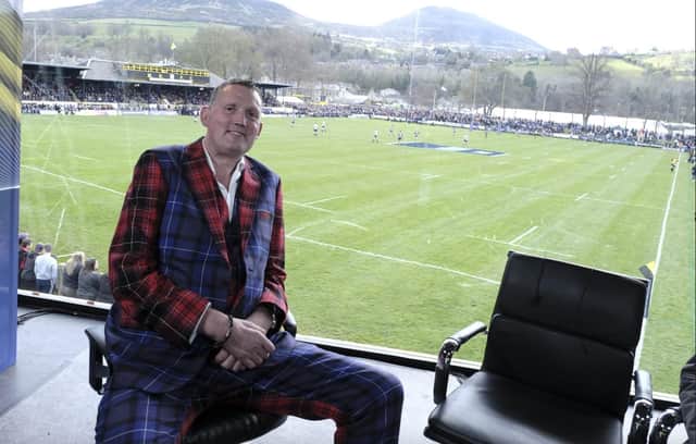 The much-missed Doddie Weir at a previous Melrose Sevens.