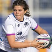 Lisa Thomson in action for Scotland versus the USA at the DAM Health Stadium in Edinburgh in August (Photo by Ross MacDonald/SNS Group/SRU)