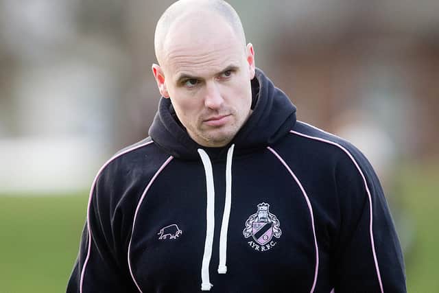 Ex-Border Reivers player Scott Forrest in 2016 while coaching at Ayr (Photo: Graham Stuart/SNS Group/SRU)